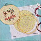 Dimensions Quick Embroidery Kit with Bamboo Hoop - Make (includes hoop!)