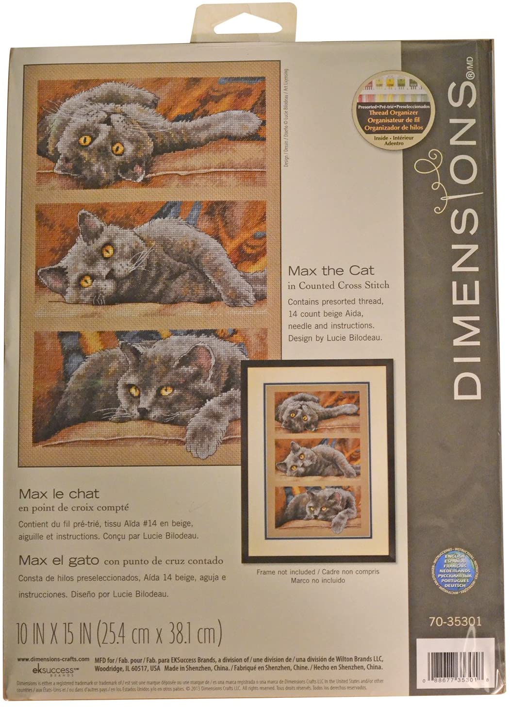 Dimensions Counted Cross Stitch Kit - Max the Cat
