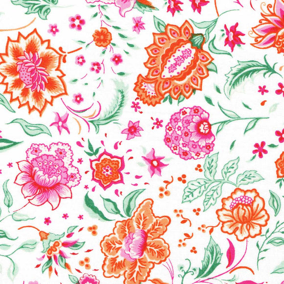 Liberty of London The Artists Home Collection - Melou Meadow in Oranges and Pinks