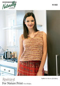 Naturally Knitting Pattern N1502 - Ladies Sleeveless V-Neck Summer Pullover in Cotton 8-ply / DK