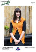 Naturally Knitting Pattern N1517 - Ladies Long Vest with Cabled Pattern in 8-ply / DK