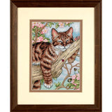 Dimensions Gold Collection Petites Counted Cross Stitch Kit - Napping Kitten
