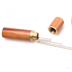 Sandalwood and Brass Needle Case