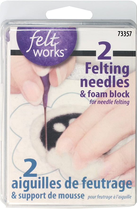 Dimensions Felting Needles and Foam Block for Needle Felting