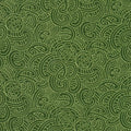 Quilt fabric featuring a traditional Maori Moko design in sage green tones