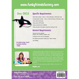 Funky Friends Soft Toy Pattern - Oreo Orca