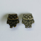 Buttons - Aluminum Cats or Owls on shanks