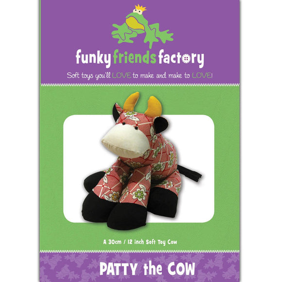 Funky Friends Soft Toy Pattern - Patty Cow