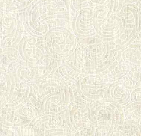 Ponga Koru White on Cream