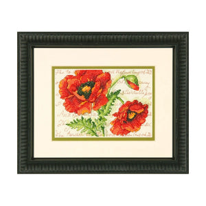Dimensions Counted Cross Stitch Kit - Poppy Pair