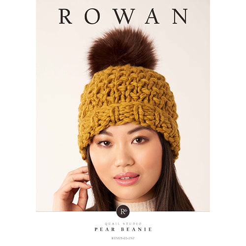 Rowan Knitting Pattern - Pear Beanie by Quail Studio using Rowan Big Big Wool