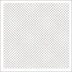 Daruma - Pre-printed Sashiko Fabric in Bamboo Stitch design on White Background