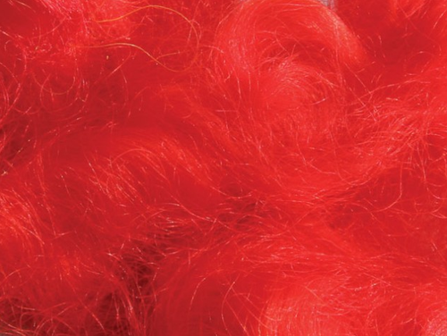 Sample of red ashford wool dye
