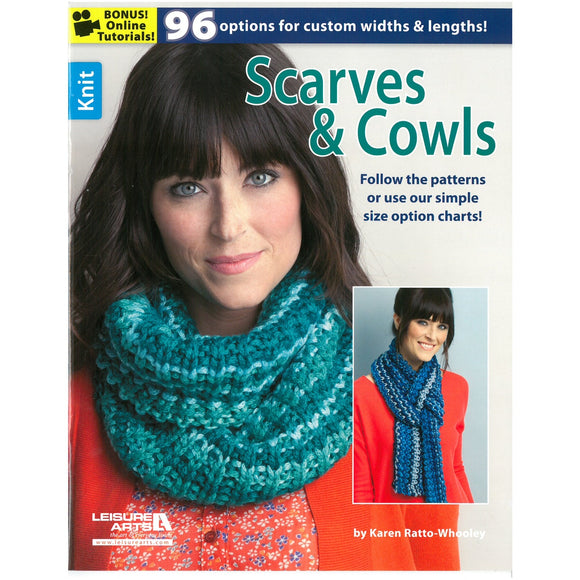 Knit Scarves & Cowls: 96 Options for Custom Widths & Lengths