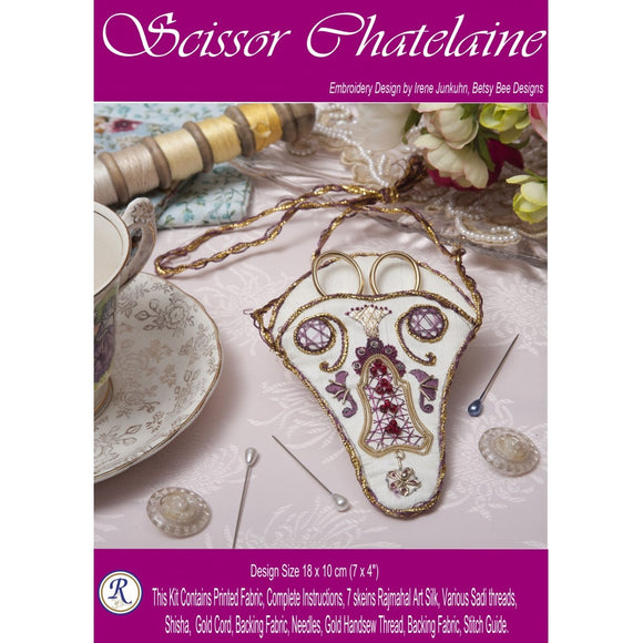 Betsy Bee Designs Embroidery Kit - Scissors Chatelaine