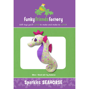 Funky Friends Soft Toy Pattern - Sparkles Seahorse