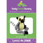 Funky Friends Soft Toy Pattern - Licorice the Lemur