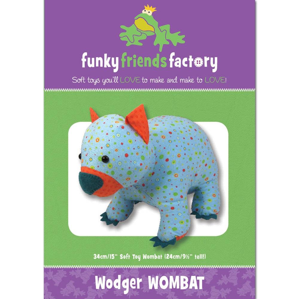 Funky Friends Soft Toy Pattern - Wodger Wombat