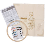 Dimensions Learn A Craft Embroidery Kit for Adults - Simplicity Vintage (includes hoop!)