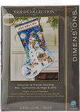 Dimensions Gold Counted Cross Stitch Kit - Christmas Stocking Snowman and Friends