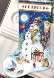 Dimensions Gold Counted Cross Stitch Kit - Christmas Stocking Snowman and Friends