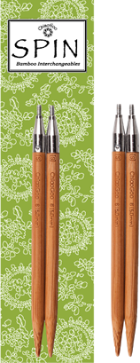 ChiaoGoo - SPIN Bamboo Interchangeable Circular  Needle Tips 10 cm Patina colour