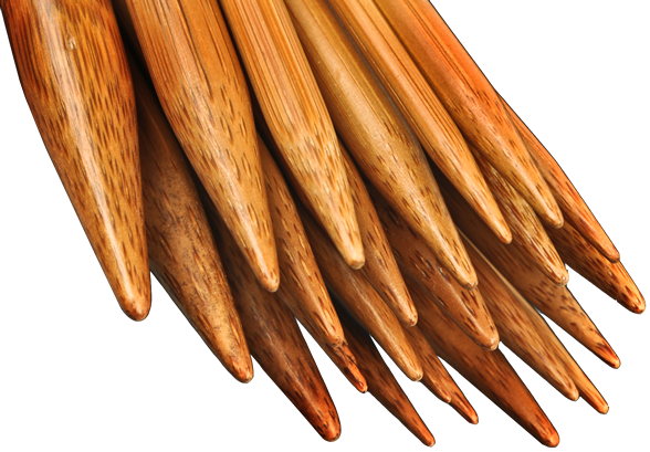 ChiaoGoo - SPIN Bamboo Interchangeable Circular Needle Tips 13 cm Patina colour