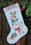 Dimensions Counted Cross Stitch Kit - Christmas Stocking Stack of Critters