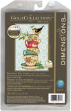 Dimensions Gold Collection Petites Counted Cross Stitch Kit - Stacked Tea Cups