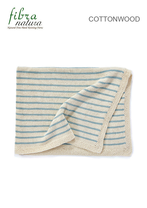 Fibra Natura TX069 - Baby Blanket in 8-ply / DK Cotton or Cotton-Blend