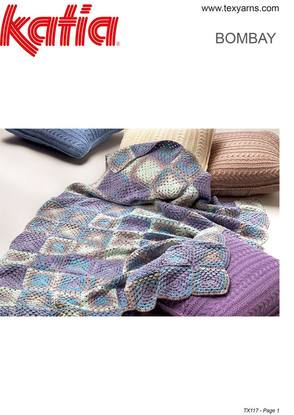 Katia TX117 - Bombay Crochet Blanket
