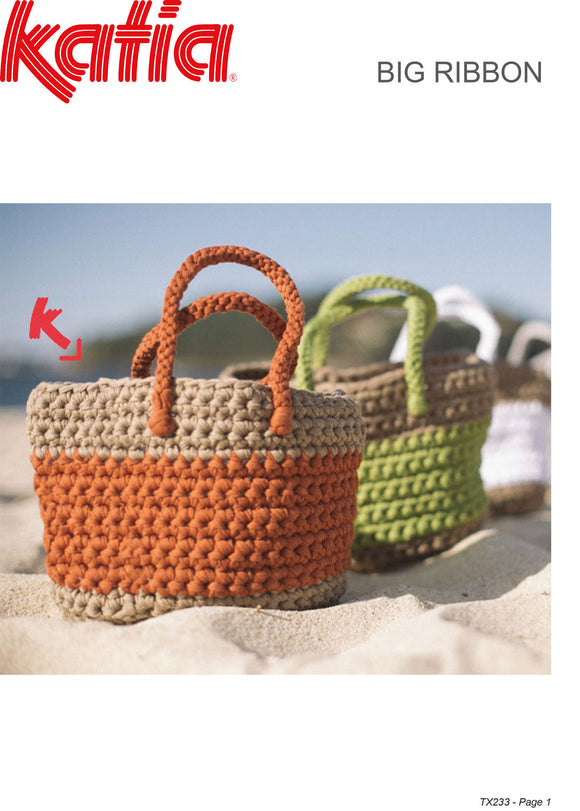 Katia TX233 - Crochet Beach Bag in Super Chunky Yarn