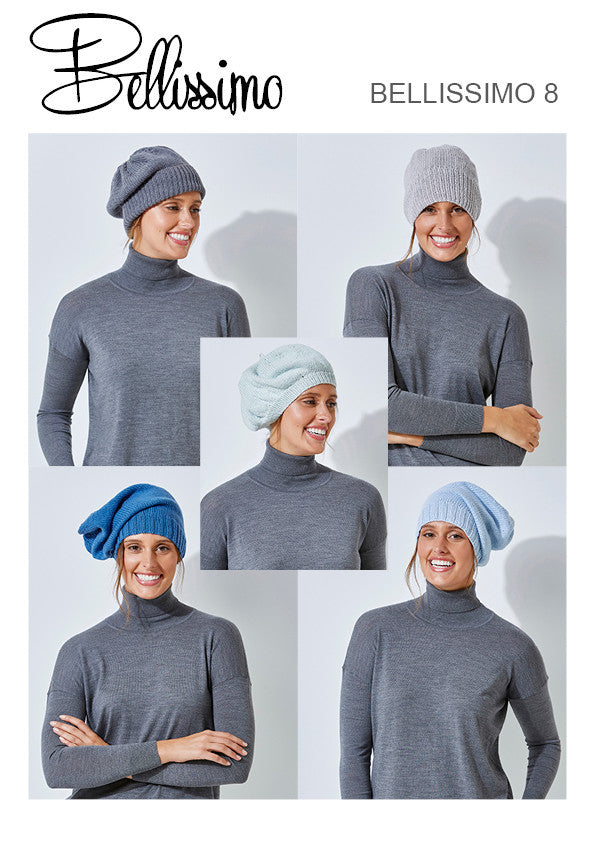 Bellissimo TX521 - Ladies Beanie, Slouchy Beanie & Beret in 8-ply / DK