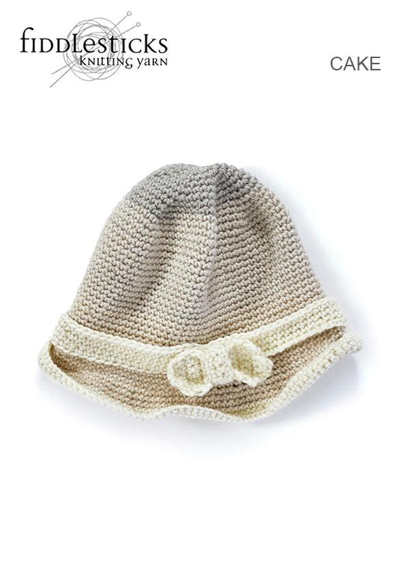 Fiddlesticks TX578 - Ladies Retro Crochet Hat in 8-ply / DK wool or wool-blend