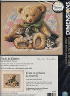 Dimensions Counted Cross Stitch Kit - Teddy and Kittens