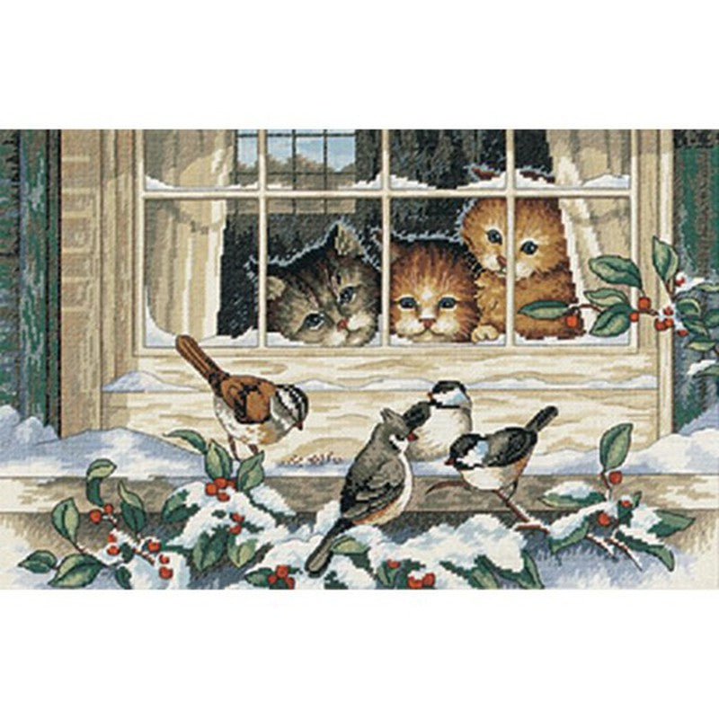 Dimensions Counted Cross Stitch Kit - Three Bird Watchers