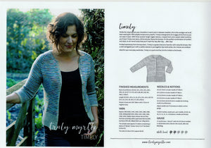 Truly Myrtle - Timely Cardigan Pattern for Ladies in 4-ply / Fingering