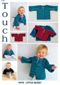 Touch Knitting Pattern 70 - Little Jacket in 8-ply for baby to 6 years old