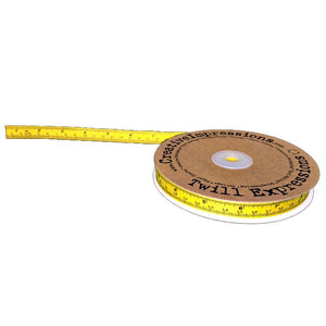 Ribbon - Creative Impressions Yellow Twill Tape Measure in Inches & CM