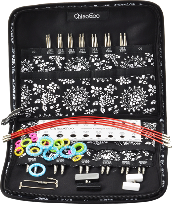ChiaoGoo - TWIST Red Lace Stainless Steel Interchangeable Circular Needle Set of 13 tips - 10 cm length