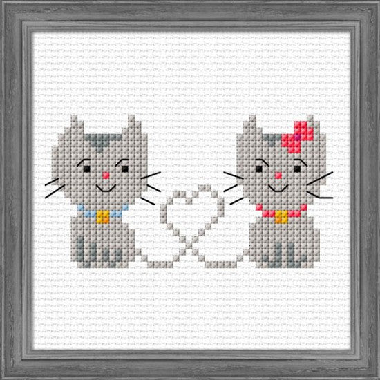 CraftCo Cross-stitch kit for children - Kitty Love