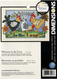 Dimensions Mini Stamped Cross Stitch Kit - Welcome to the Coop