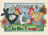 Dimensions Mini Stamped Cross Stitch Kit - Welcome to the Coop