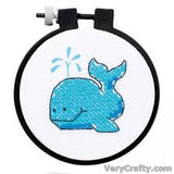Dimensions Learn A Craft Stamped Cross-Stitch Kit - The Whale (includes hoop!)