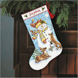 Dimensions Counted Cross Stitch Kit - Christmas Stocking Winter Friends
