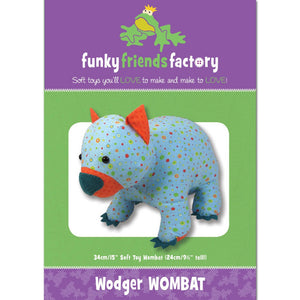 Funky Friends Soft Toy Pattern - Wodger Wombat