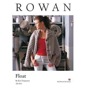 Rowan Knitting Pattern - Float Oversized Cape with Shawl Collar by Kim Hargreaves using Rowan Big Wool
