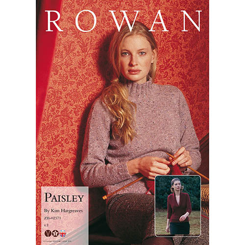 Rowan Knitting Pattern - Paisley by Kim Hargreaves using Felted Tweed or Kidsilk Haze