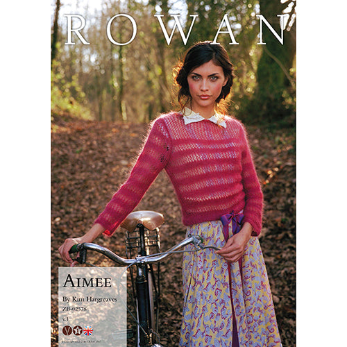 Rowan Knitting Pattern - Aimee by Kim Hargreaves using Kidsilk Haze