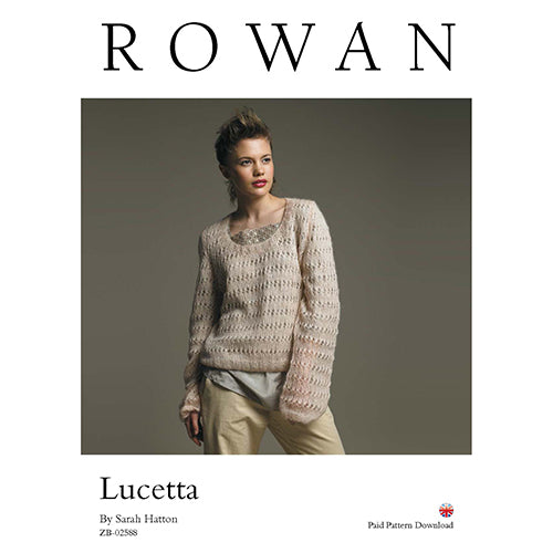 Rowan Knitting Pattern - Lucetta by Sarah Hatton using Kidsilk Haze